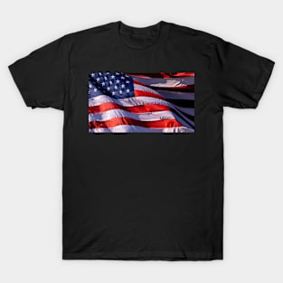 American Flag in the Wind T-Shirt